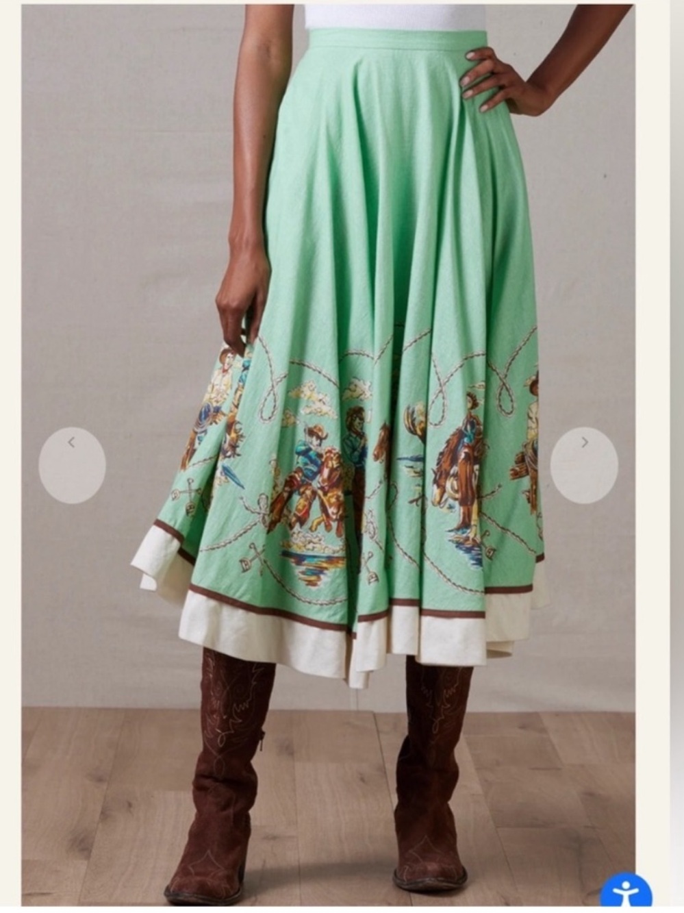 NWT Double D Ranch Skirt, Mitchell's Gallery - Picture 4 of 6